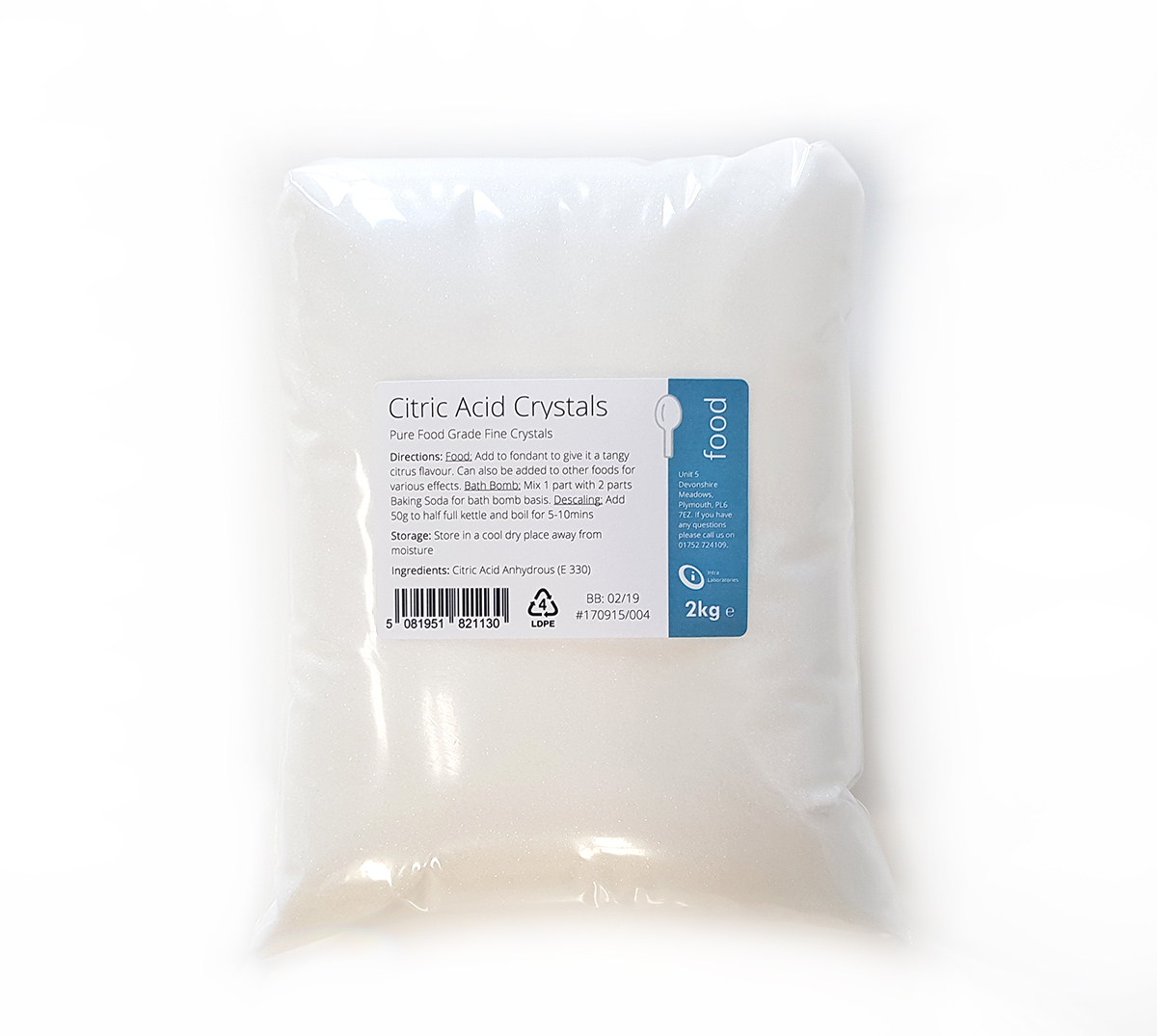 2kg - Citric Acid Crystals